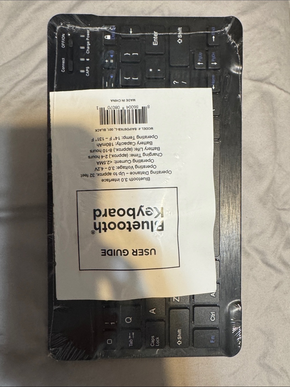Bluetooth Keyboard Wireless Mini Keyboard - Black